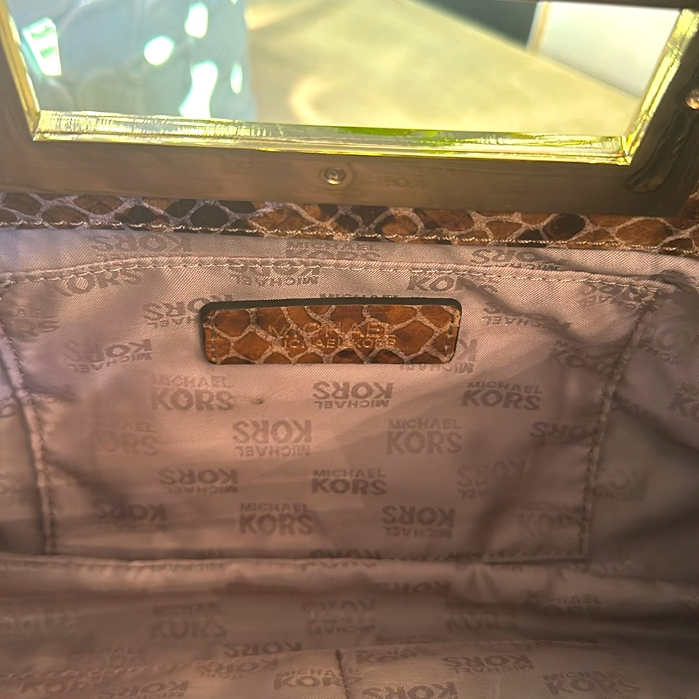 Michael Kors Python Leather Clutch - image 7